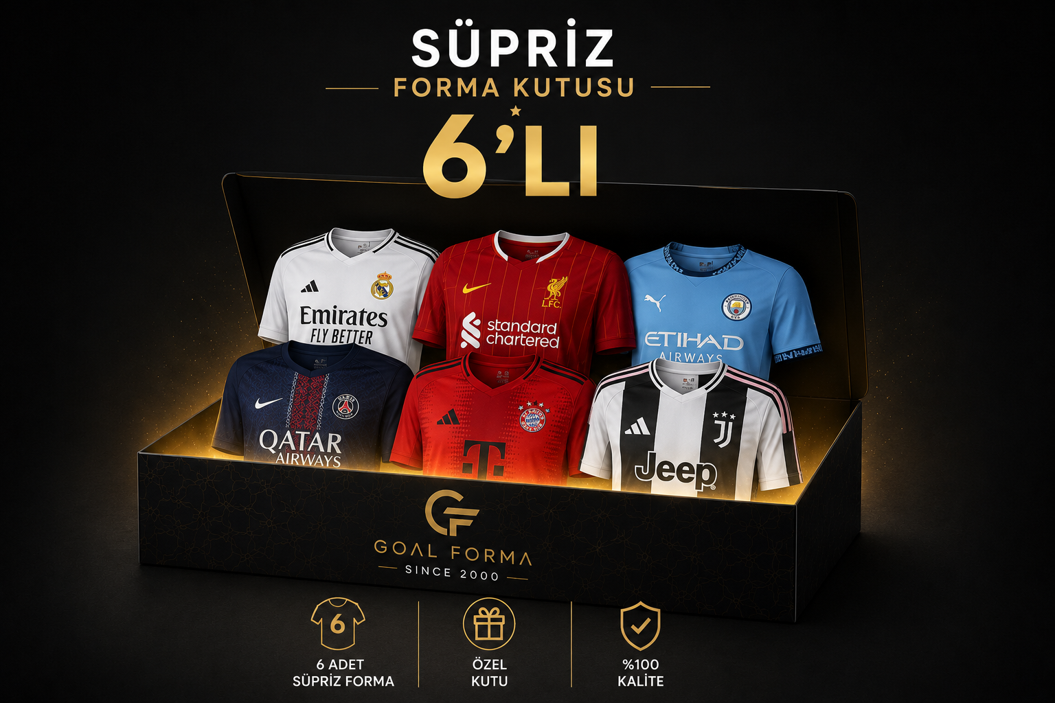 Süpriz 6 lı Forma Kutusu minimum 6 Max 10