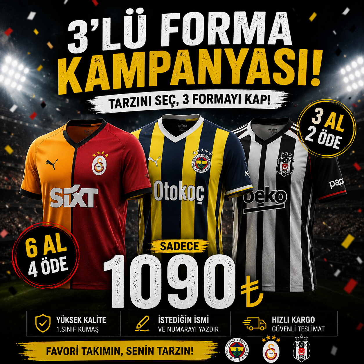 3 lü Forma Paketi