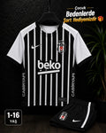 Beşiktaş Çocuk Yeni Sezon Çubuklu Premium Forma 3-14 yaş
