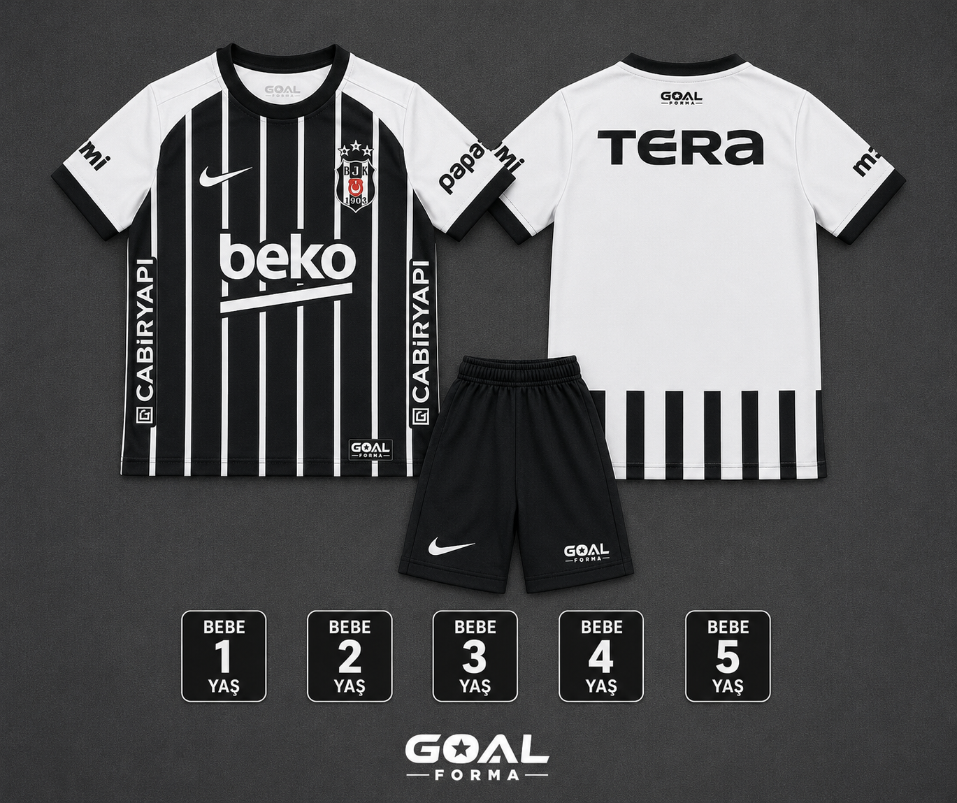 Beşiktaş Bebek 0-5 Yaş Yeni Seson İsim Yazılabilir Forma